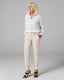 Sand Ankle Chino Trousers | The Lola