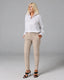 Sand Ankle Chino Trousers | The Lola