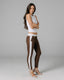 Coffee & White Stripe Skinny Trousers | The Bonita