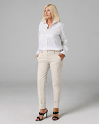 Sand Ankle Chino Trousers | The Lola