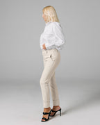 Sand Ankle Chino Trousers | The Lola