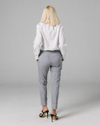 Dark Grey Ankle Chino Trousers | The Lola