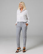 Dark Grey Ankle Chino Trousers | The Lola