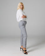 Dark Grey Ankle Chino Trousers | The Lola