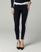 Black & White Stripe Skinny Trousers | The Bonita