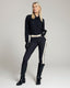 Black & Creme Stripe Skinny Trousers | The Bonita