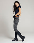 Grey Checkprint Skinny Trousers | The Elisa