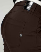 Dark Chocolate Brown Chino Trousers | The Latina