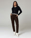 Dark Chocolate Brown Chino Trousers | The Latina