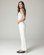 Weiße Wide-Leg High-Rise Jeans | The Viola
