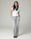 Graue Flare Mid-Rise Jeans | The Luna
