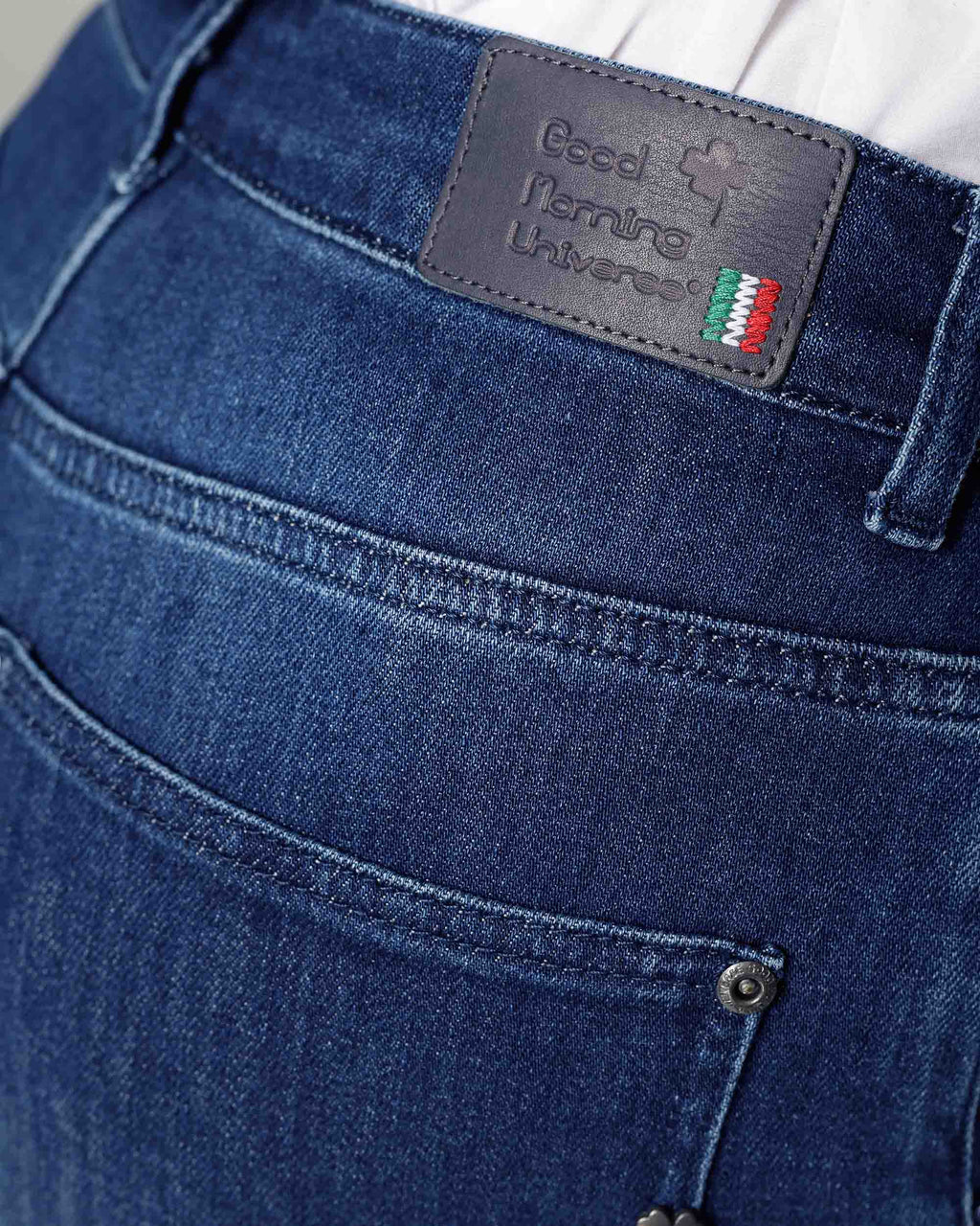 Dark Blue Wide-Leg Jeans | The Diba