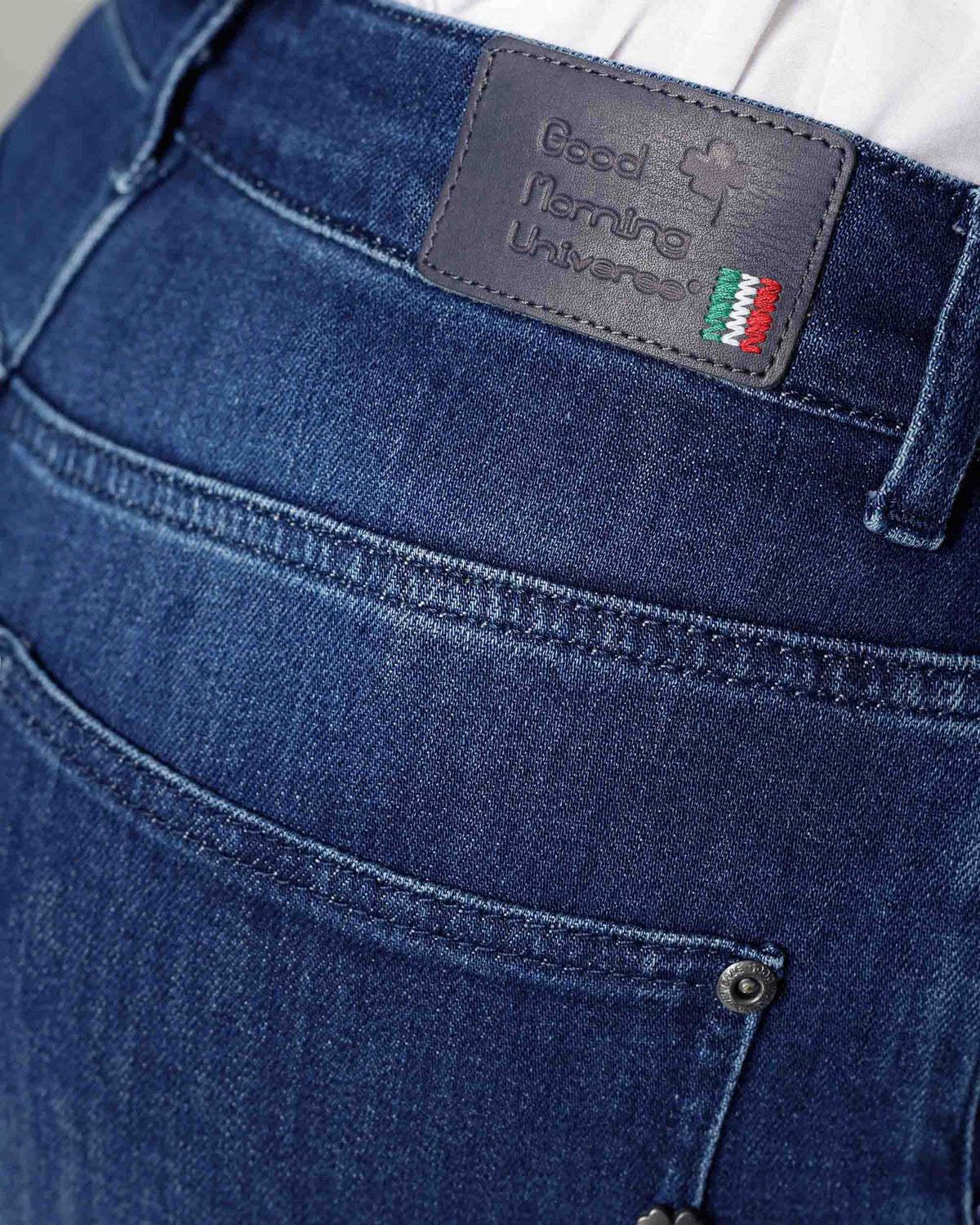 Dark Blue Wide-Leg Jeans | The Diba