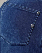 Dark Blue Wide-Leg Jeans | The Diba