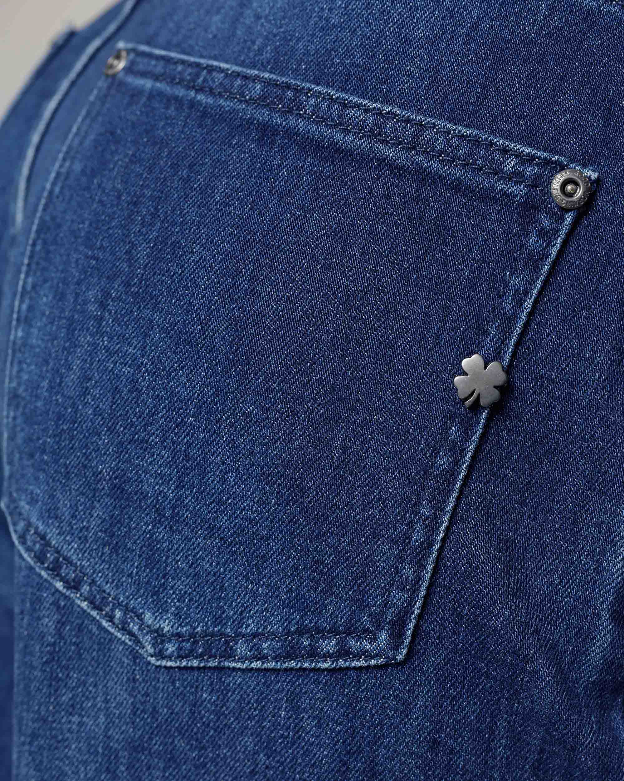 Dark Blue Wide-Leg Jeans | The Diba