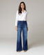 Dark Blue Wide-Leg Jeans | The Diba
