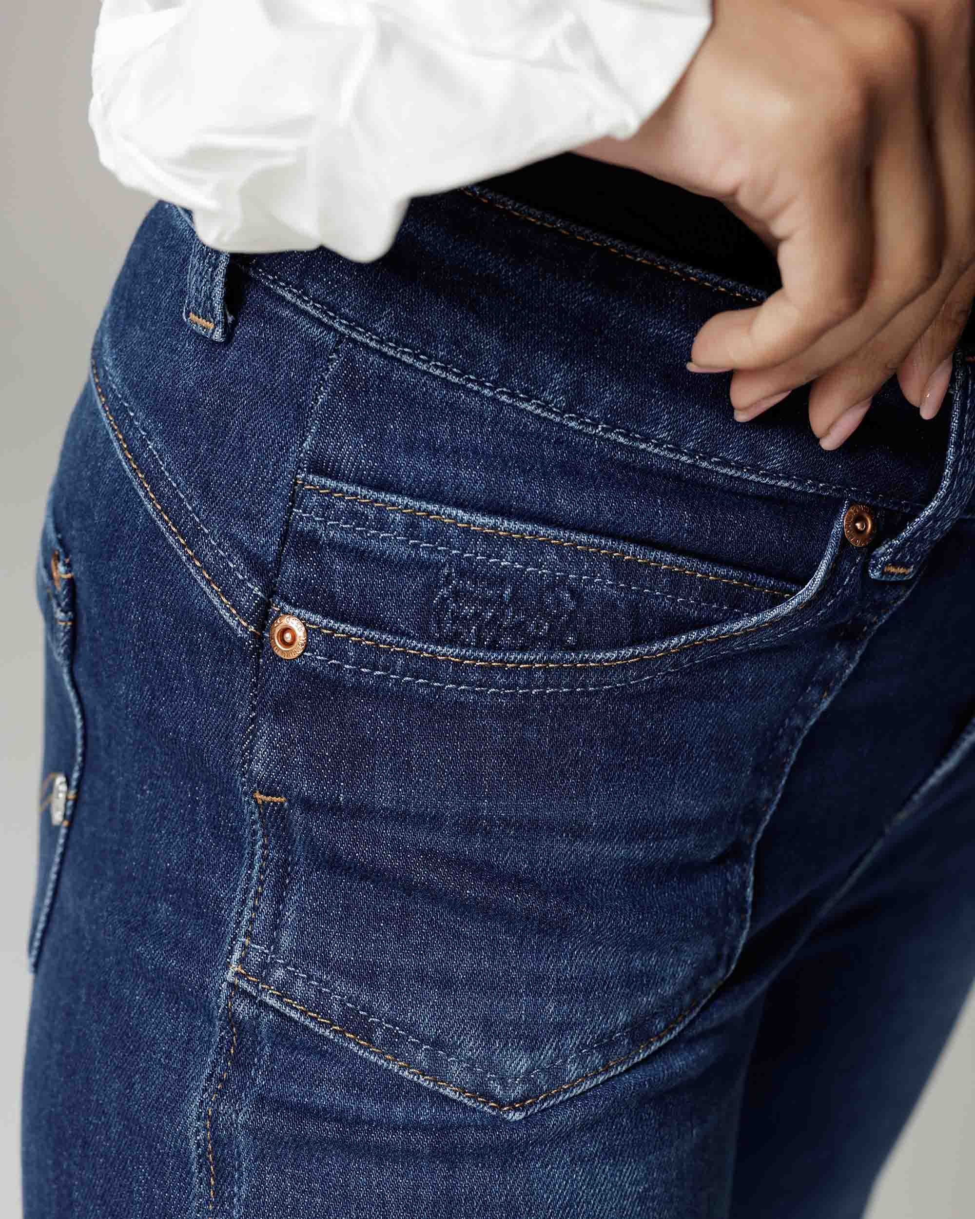 Dark Blue Straight Jeans | The Lolita