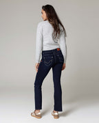Dark Blue Straight Jeans | The Belinda