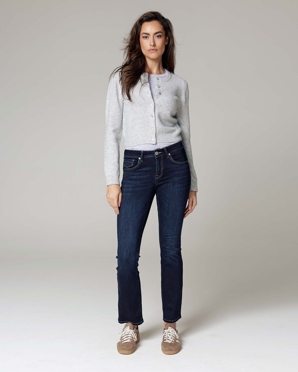 Dark Blue Straight Jeans | The Belinda