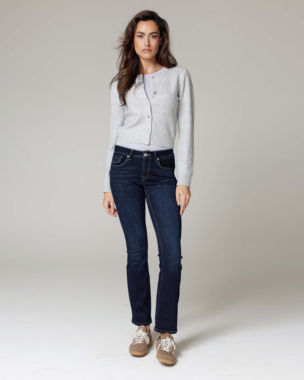 Dark Blue Straight Jeans | The Belinda