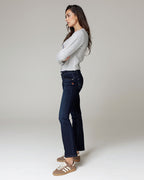 Dark Blue Straight Jeans | The Belinda