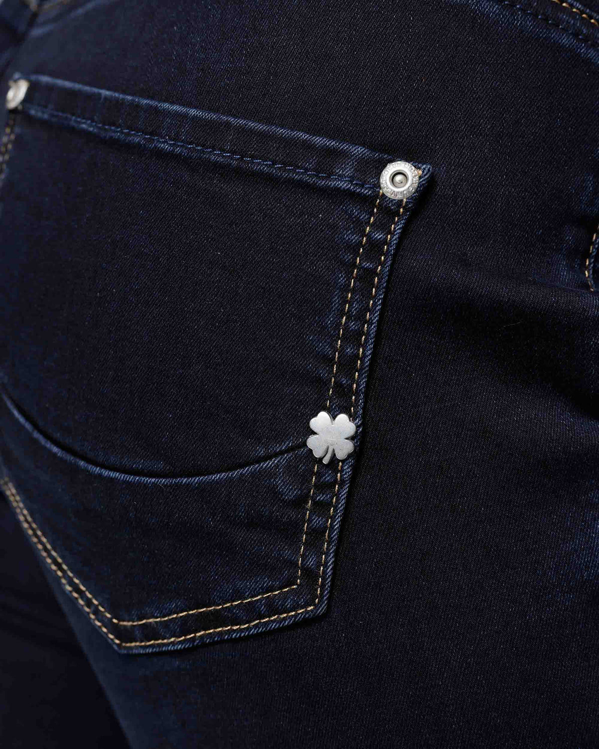 Dark Blue Bootcut Jeans, The Luna, close-up detail, second photo