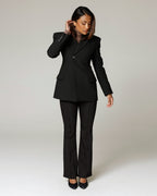 Black Tailored Trousers | The Donna