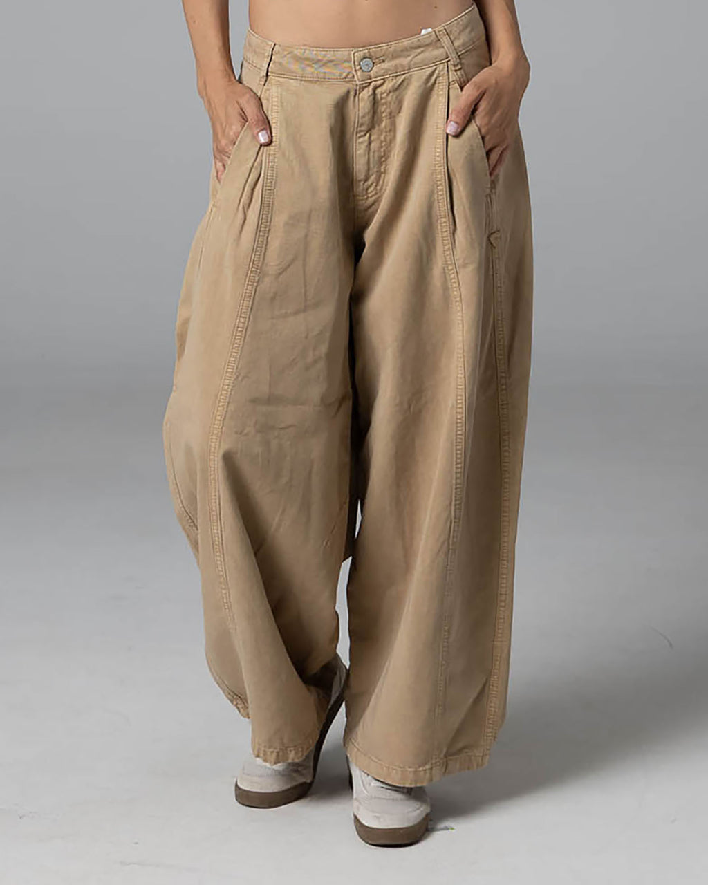 The Chiara | Fire Wood Barrel Trousers