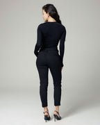 Schwarze Slim-Tapered Chinos | The Lea