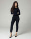 Schwarze Slim-Tapered Chinos | The Lea