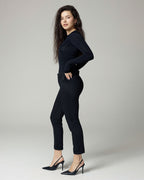 Schwarze Slim-Tapered Chinos | The Lea