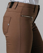 Coffee Skinny Trousers | The Elisa