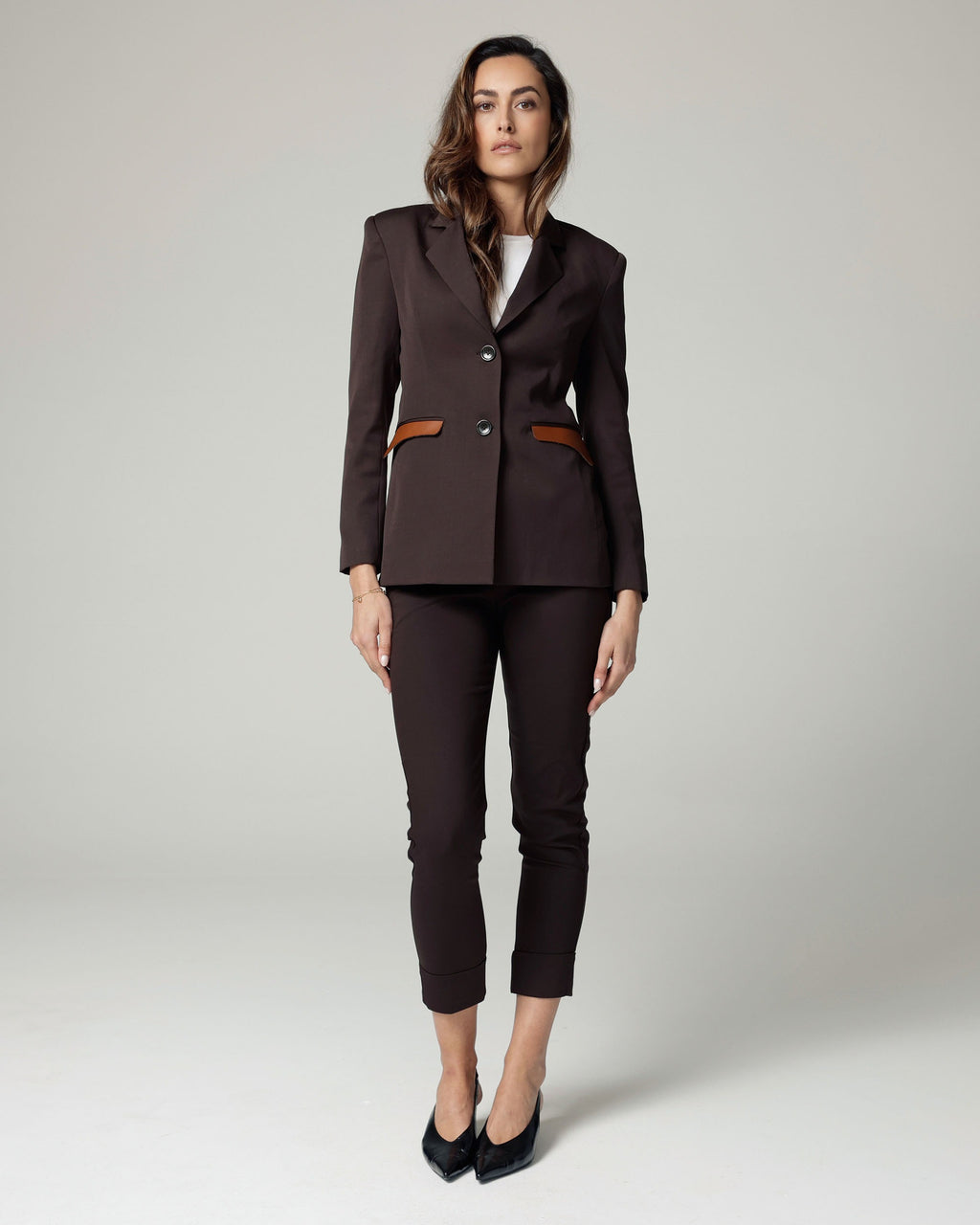 Dark Brown Chinos | The Lola
